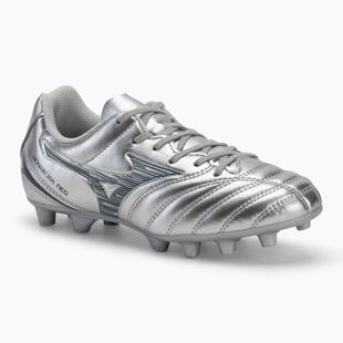 Детски футболни обувки Mizuno Monarcida Neo III Select Jr Md galaxy silver/8605 c/gold