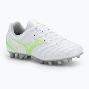 Детски футболни обувки Mizuno Monarcida Neo III Select Jr Md white/neon green
