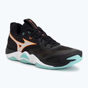 Обувки за волейбол Mizuno Wave Momentum Elite black/tangelo/ice green