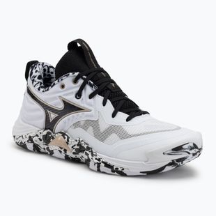 Обувки за волейбол Mizuno Wave Momentum Elite white/black/ge gold