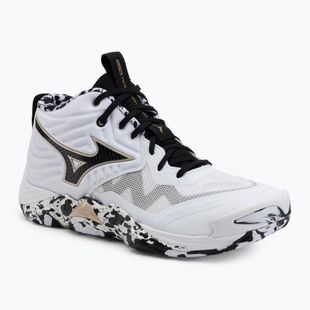 Обувки за волейбол Mizuno Wave Momentum Elite Mid white/black/ge gold
