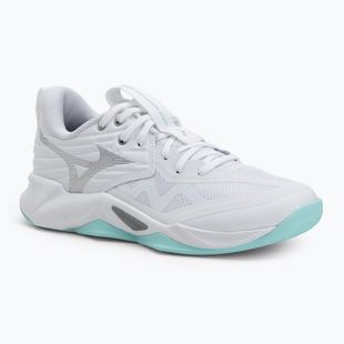 Дамски обувки за волейбол Mizuno Wave Momentum Pro white/blue tint