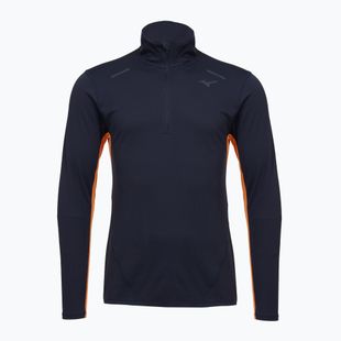 Мъжка блуза с дълъг ръкав за бягане Mizuno Tech Thermal Charge Half Zip baritone blue