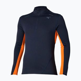 Мъжка блуза с дълъг ръкав за бягане Mizuno Tech Thermal Charge Half Zip baritone blue