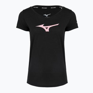 Дамска тениска за бягане Mizuno Core Runbird Tee black/mauve