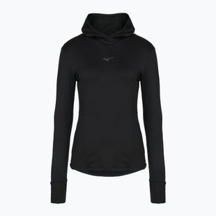Дамски суитшърт за бягане Mizuno Active Warm Hooded black