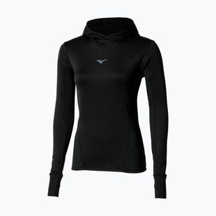 Дамски суитшърт за бягане Mizuno Active Warm Hooded black