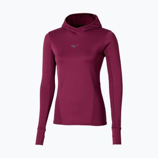 Дамски суитшърт за бягане Mizuno Active Warm Hooded dark purple