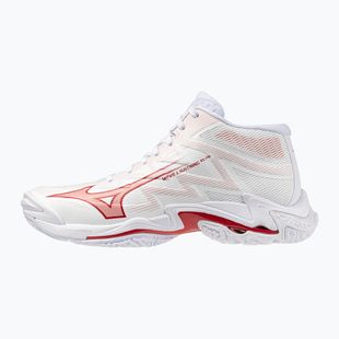 Дамски волейболни обувки Mizuno Wave Lightning Elite Mid white/rose elegance/lava falls