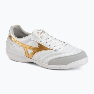 Футболни обувки Mizuno Morelia Sala Pro IN white/football gold/galaxy sil