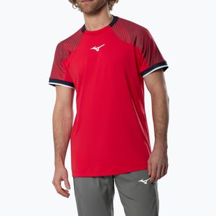 Мъжка тениска Mizuno Stargazer Shadow Tee fiery red