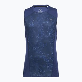Мъжка тениска за бягане Mizuno Active DryAeroFlow Graphic Tank Top estate blue