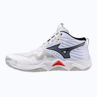 Обувки за волейбол Mizuno Wave Momentum Elite Mid white/black/fiery red