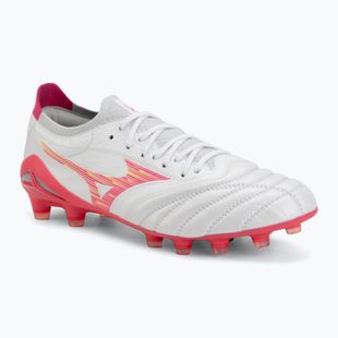 Футболни обувки Mizuno Morelia Neo IV Beta Elite FG white/pink tetra/fuchsia purple