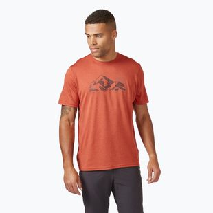 Мъжка тениска Rab Mantle Mountain Tee red clay