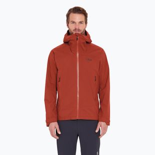 Rab Downpour Light мъжко дъждобранно яке tuscan red