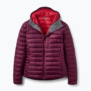 Дамско пухено яке Rab Microlight Alpine Hoody mulberry