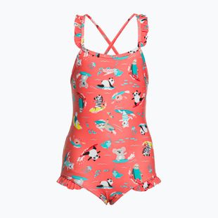 Speedo Детски едноцветен бански Speedo Digital Frill Thinstrap Orange 8-1288115155