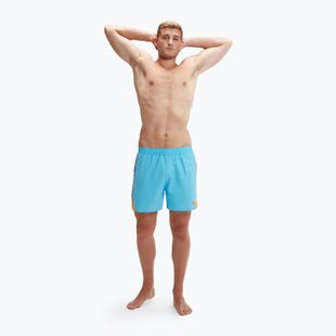 Speedo Hyperboom Splice 16" мъжки къси панталони за плуване пиктонено синьо/натурален кобалт/мандарина