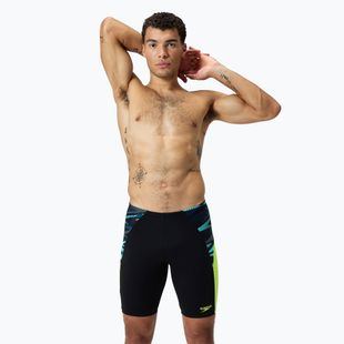 Мъжки шорти за плуване тип клин Speedo Endurance+ MAX Splice black/hyper yellow