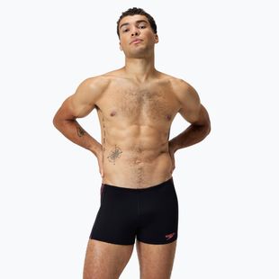 Мъжки боксерки за плуване Speedo Tech Panel Aquashort black/coral sands