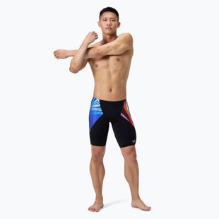 Мъжки бански Speedo Placement Digital V-Cut Jammer lava blur/speedo black