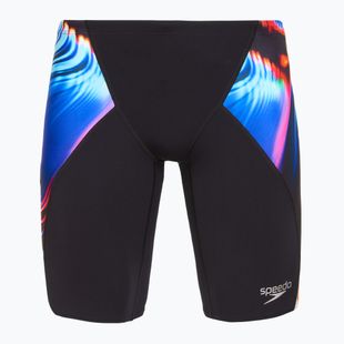 Мъжки бански Speedo Placement Digital V-Cut Jammer lava blur/speedo black