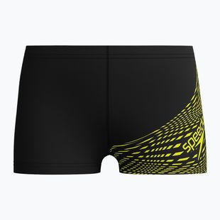 Детски боксерки за плуване Speedo Medley Logo Aquashort hyper yellow