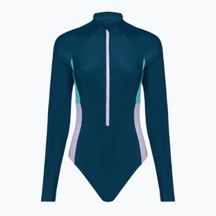 Speedo дамски бански костюм от една част Zip Colorblock dark teal