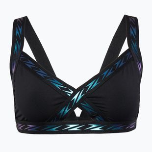 Speedo Твърдо лого Еластичен бански с кръстосана предна част антрацит