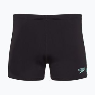 Мъжки боксерки за плуване Speedo Hyperboom Panel Aquashort black/dark teal