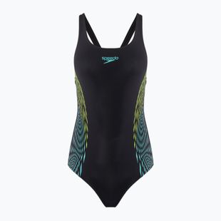 Speedo Placement Muscleback хипер жълт бански от една част
