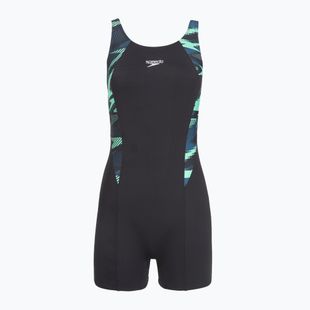 Дамски цял костюм за плуване Speedo HyperBoom Splice Legsuit dark teal