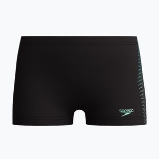 Детски боксерки за плуване Speedo Plastisol Placement Aquashort black/alfalfa green