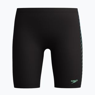Детски плувни шорти тип клин Speedo Plastisol Placement Jammer black/alfalfa green