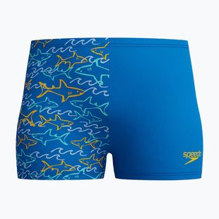 Детски боксерки за плуване Speedo Digital Allover Aquashort lagoon blue