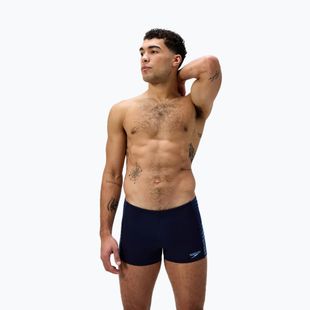 Мъжки боксерки за плуване Speedo Endurance+ Tech Panel Aquashort navy/sugar blue