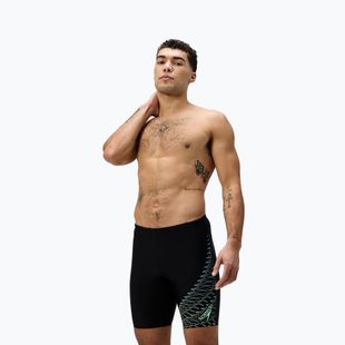Мъжки шорти за плуване тип клин Speedo Medley Logo Jammer black/alfalfa green