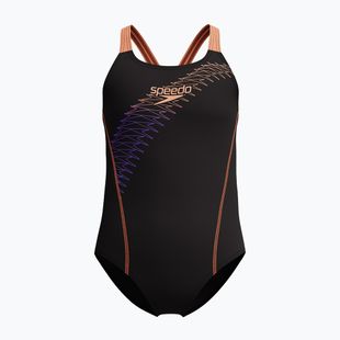 Детски цял бански костюм Speedo Medley Logo Medalist bright peach
