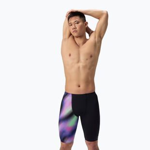 Мъжки шорти за плуване тип клин Speedo ML One-Leg Printed blurry glass/black
