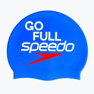 Шапка за плуване Speedo Printed Silicone speedo blue go full speedo