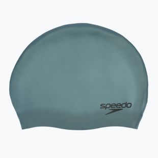 Шапка за плуване Speedo Plain Moulded Silicone iridescent storm green