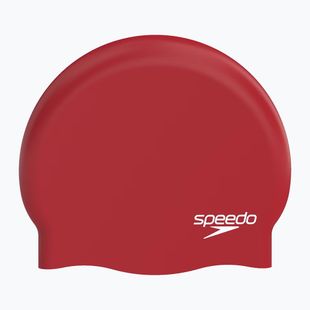 Шапка за плуване Speedo Plain Moulded Silicone speedo red