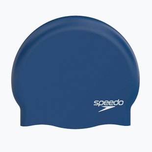 Шапка за плуване Speedo Plain Moulded Silicone navy