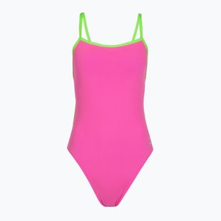 Дамски цял бански костюм Speedo Solid Tri neon flamingo