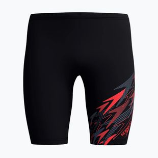 Мъжки шорти за плаж тип клин Speedo Medley Logo Jammer anthracite/hrr