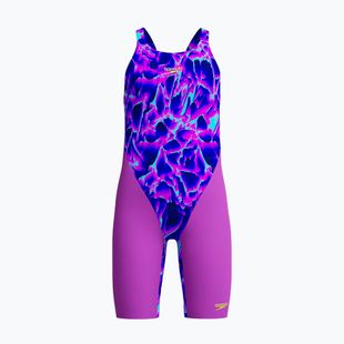 Детски цялостен бански костюм Speedo Fastskin Endurance+ Max Openback Kneeskin cavecurrent