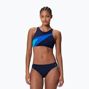 Дамски бански костюм от две части Speedo Hyperboom Butterfly Back peacoat/deep sapphire