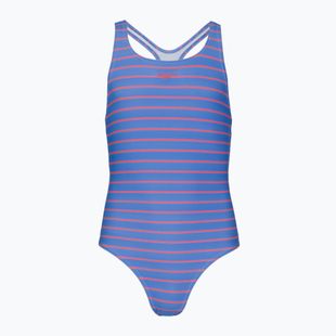Детски цял бански костюм Speedo Stripe Print Medalist periwinkle blue