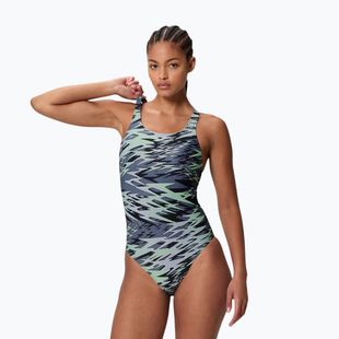 Дамски цял бански костюм Speedo Hyperboom Print Medalist pale clover